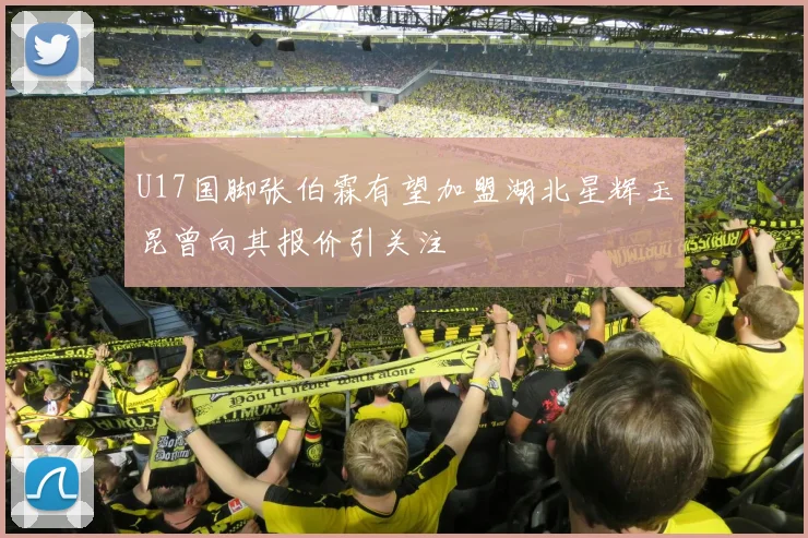U17国脚张伯霖有望加盟湖北星辉玉昆曾向其报价引关注