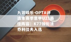 九游娱乐-OPTA评选本赛季意甲U23最佳阵容：K77领衔法乔利佳夫入选